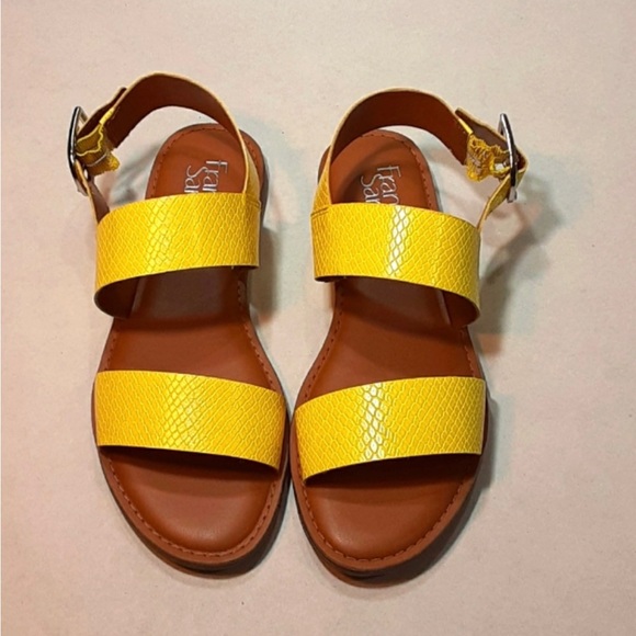 NWOT Franco Sarto Yellow Sandals 7.5 - Picture 6 of 6
